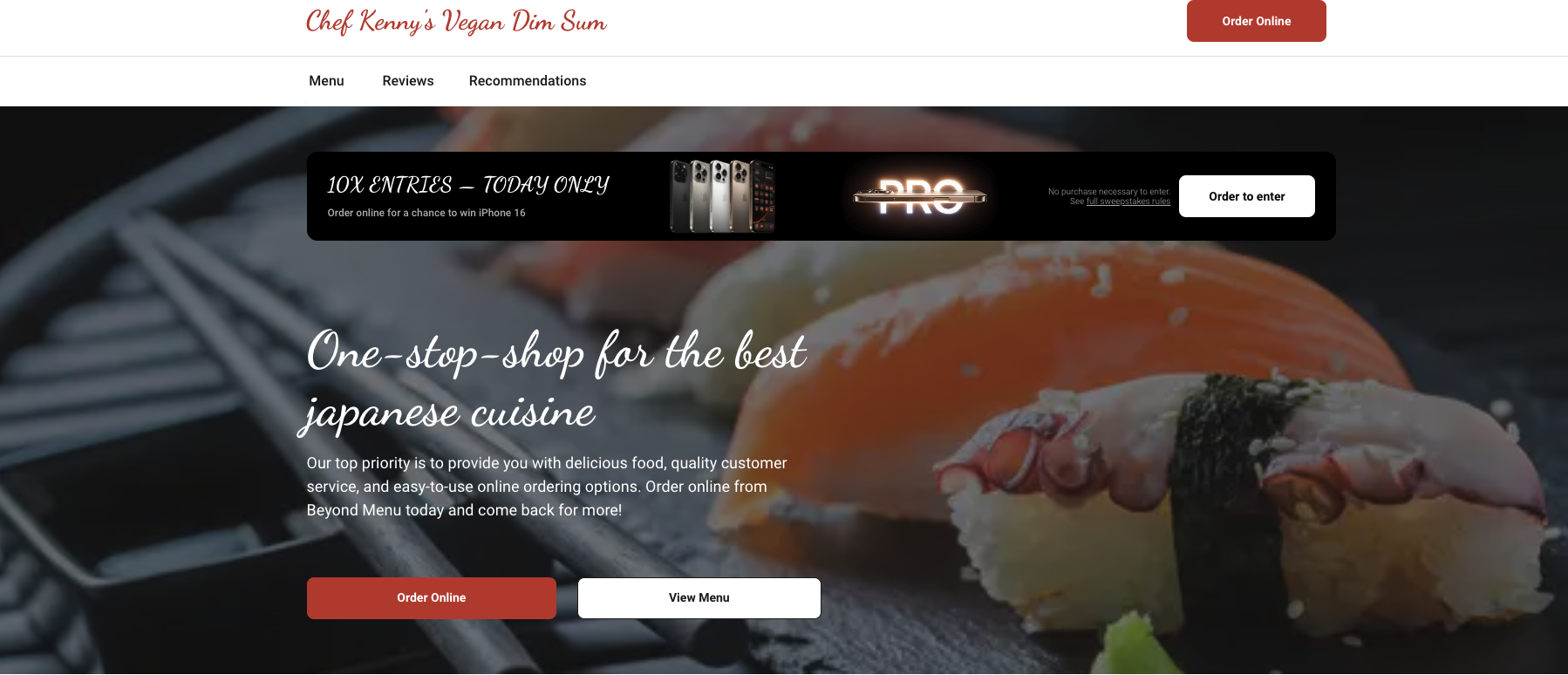 Chef Kenny's Vegan Dim Sum
